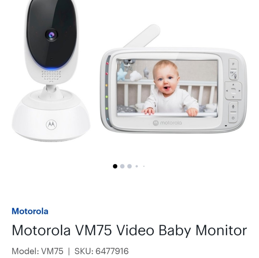 Motorola VM75 5.0" Video Baby Monitor - Picture 11 of 11
